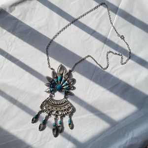 Vintage Southwestern Large Turquoise Necklace